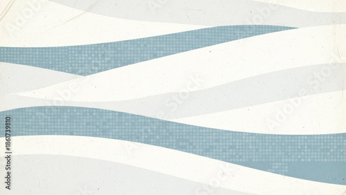 Abstract blue and white wavy lines pattern background texture