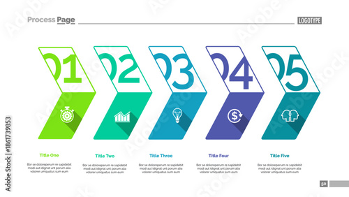 Five Stage Plan Slide Template