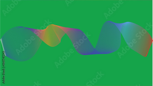 Colorful wavy line design element graphic abstract background