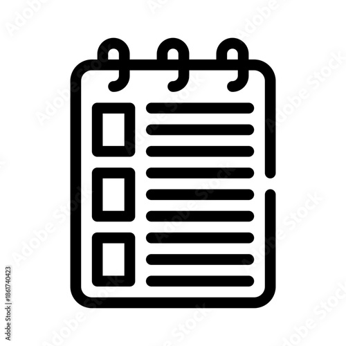 checklist line icon
