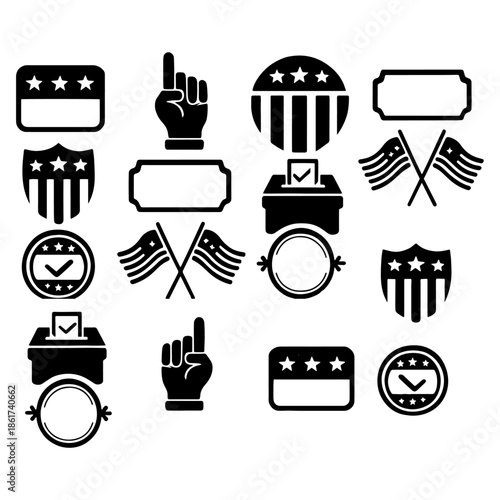 American election silhouette pack