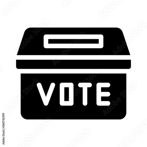 voting box glyph icon