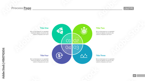 Steps for achieving goals slide template