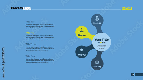 Four Connected Circles Slide Template