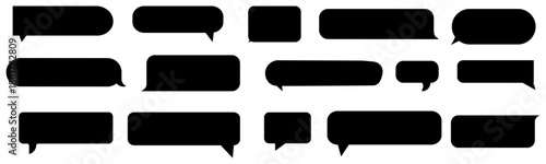 speech bubble collection. Speech Bubbles set. Speech bubbles isolated on white background. Vector illustration