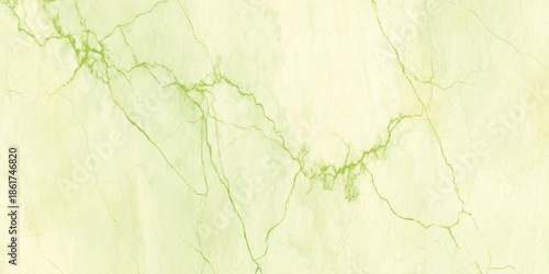 A close up view showcases the delicate swirling patterns of light green veins across a creamy marble surface