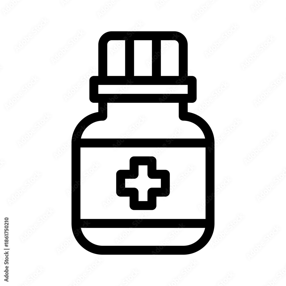 Obraz premium medicine line icon