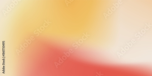 Blurred color gradient background, abstract yellow red orange grain gradation texture, modern vector soft peach texture blur abstract background concept art