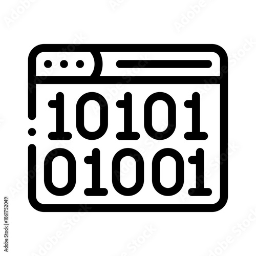 binary line icon