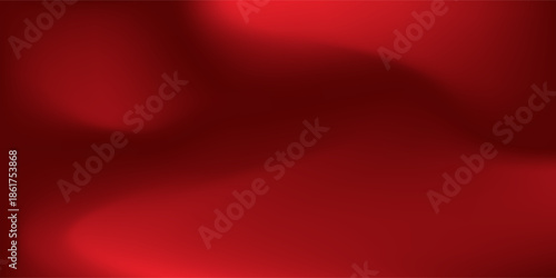 Modern Abstract red gradient background, light and shadow on the backdrop with dimensions, hot tone wall with intense color, horizontal wallpaper art background