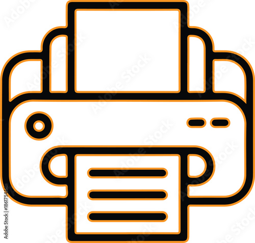 Printer icon vector illustration