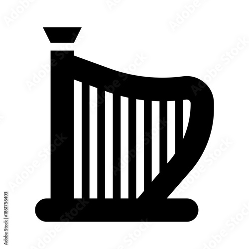 harp glyph icon