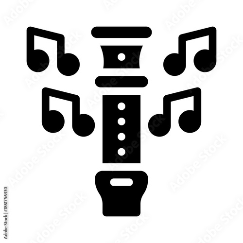 flute glyph icon