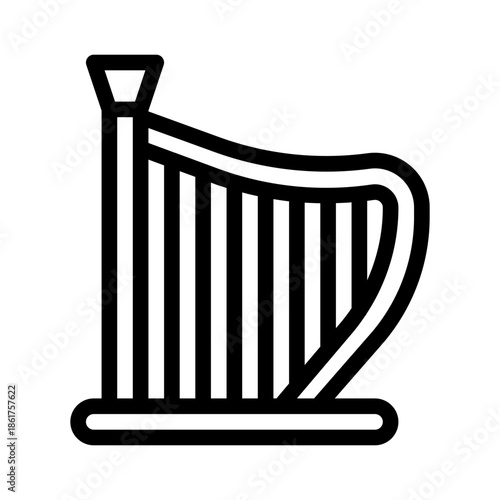 harp line icon