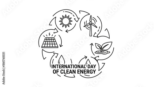 International day of clean energy, sustainable power, eco friendly, renewable energy sources, solar, wind, green, environmentally friendly, energy saving, eco