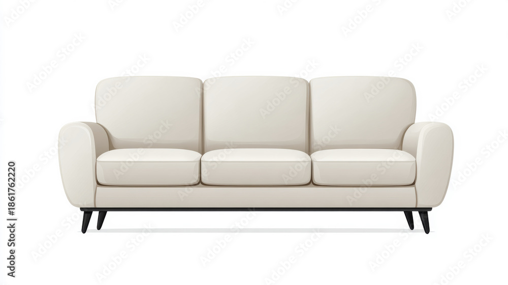 Fototapeta premium Contemporary modern sofa couch for stylish interior design concepts