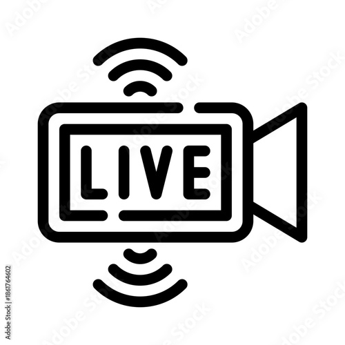 online concert line icon