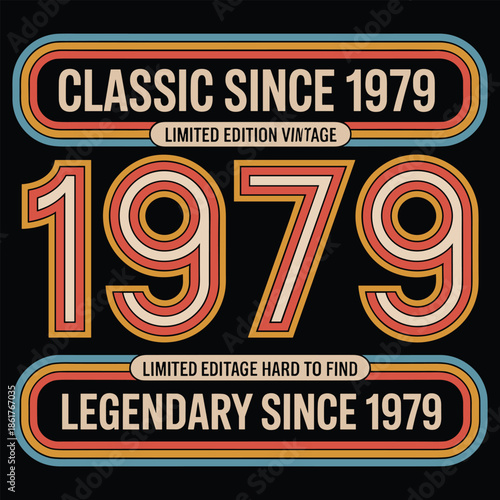 Retro 1979 Vintage Limited Edition classic