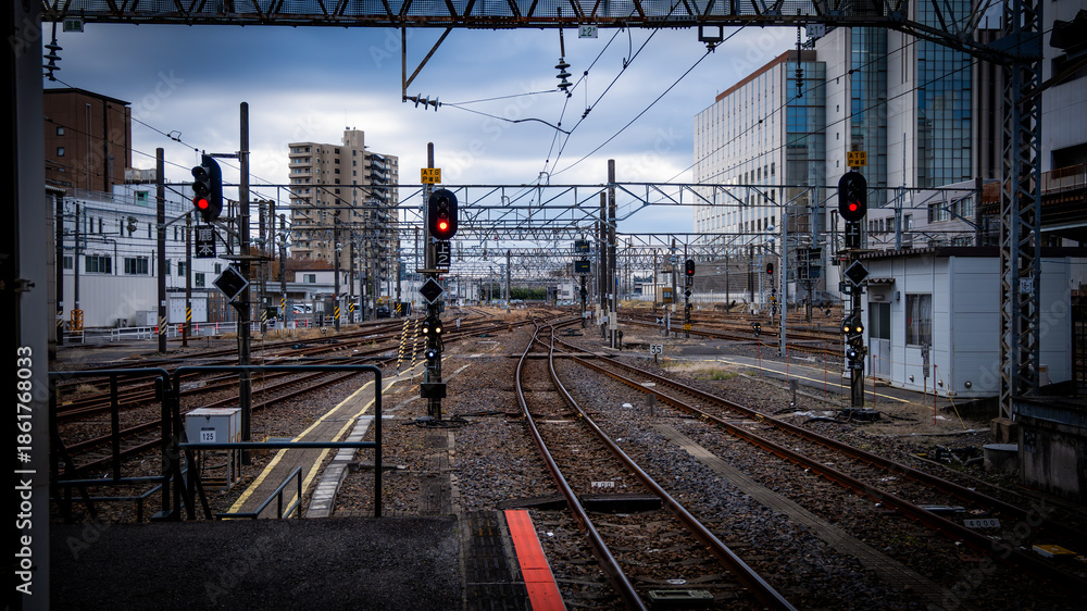 Naklejka premium 線路