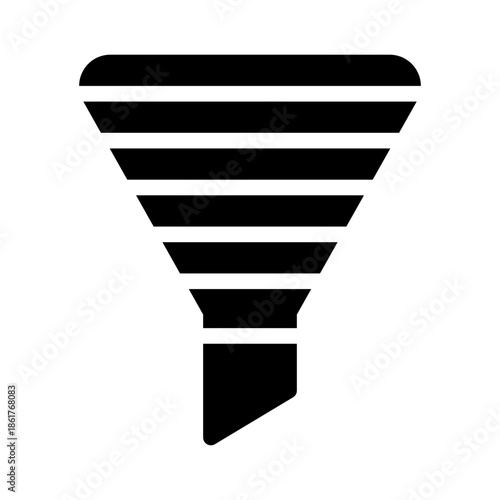 funnel glyph icon