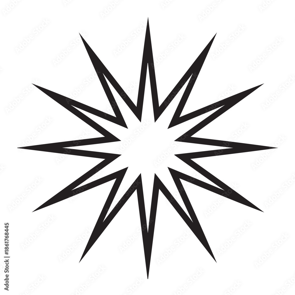 Obraz premium 12-Pointed Star.
