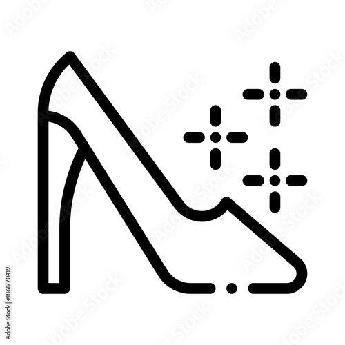 heels line icon