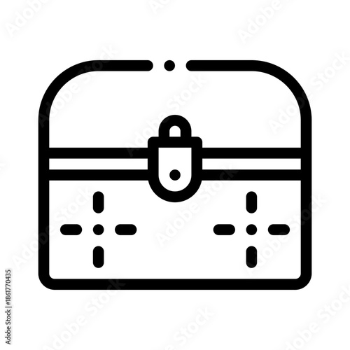 jewelry box line icon