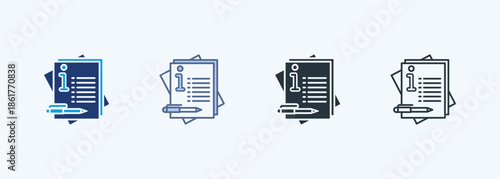 Info Multiple Style Icon Collection