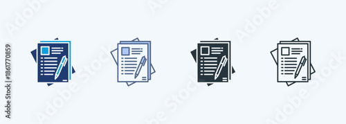 Writing Multiple Style Icon Collection