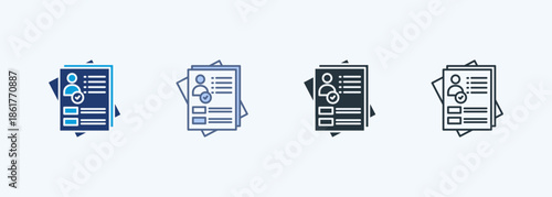 Resume Multiple Style Icon Collection