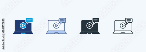 Video Tutorial Multiple Style Icon Collection