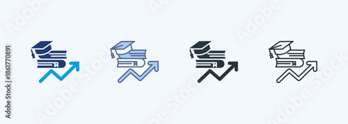 Higher Education Multiple Style Icon Collection