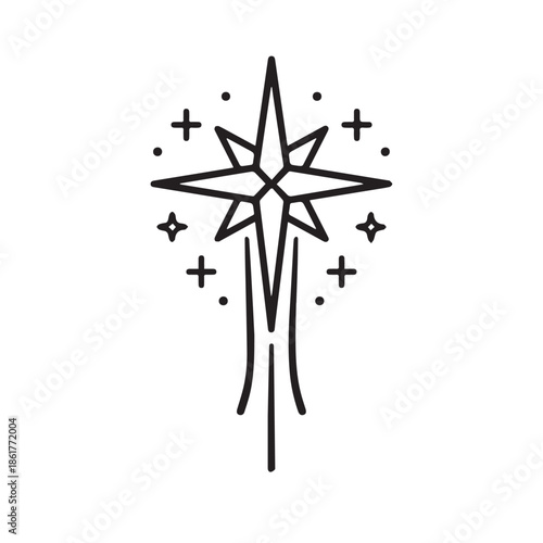 Christmas Nativity Star Icon