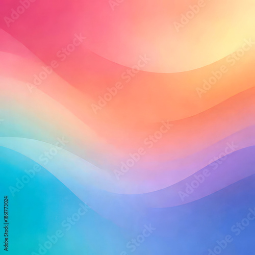 Soft gradient abstract background with gentle waves and pastel colors