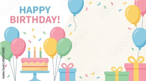 Celebrate a fun birthday party with colorful balloons cake and gifts at home capturing joyful moments in a festive atmosphere for lasting memories