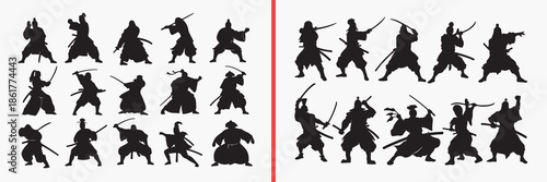 warrior silhouette vector, hunter action black silhouettes, combat pose illustration set, battle warrior silhouette art, medieval fighter vector design, armed character clipart silhouettes, action her