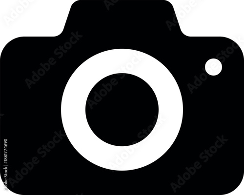 Photo camera silhouette, icon