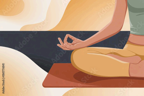 woman doing yoga exercise