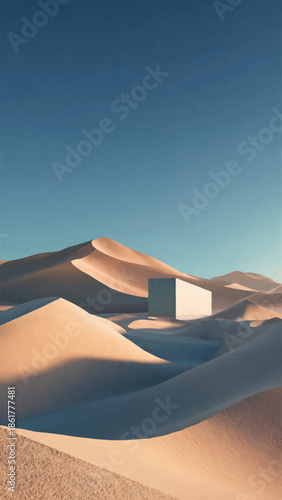 A vibrant orange sunset glows over the arid Sahara desert landscape where rolling sand dunes meet a cloudy sky in this hot Moroccan nature travel scene