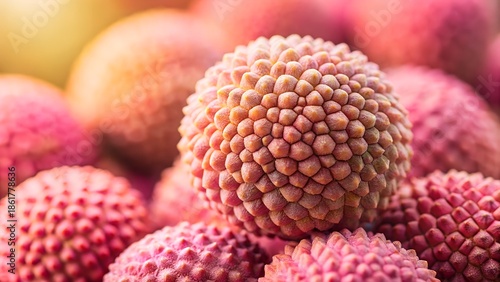 lychee fruit texture close up