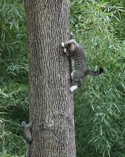 Cat on a tree