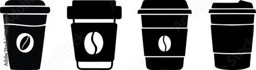 Coffee Takeaway Paper Cup Vector Icon
