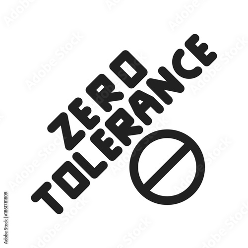 Zero Tolerance Poster Icon
