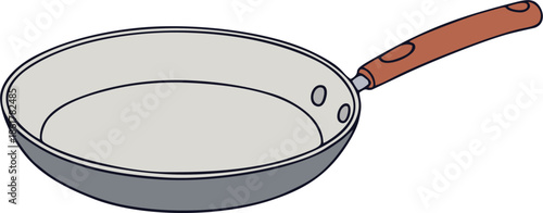 Frying Pan Cooking Kitchen Utensil Icon
