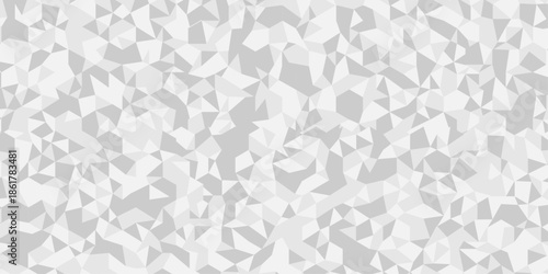 Abstract Overlap random vector element modern overlay diamond triangle mosaic paper white and gray low polygon web brochure layer space texture background.