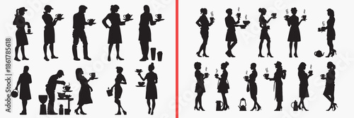 dancing people silhouette vector, dance pose silhouette collection, party dance silhouettes, happy people dancing icons, celebration silhouette illustration, crowd dancing silhouette art, human dance 