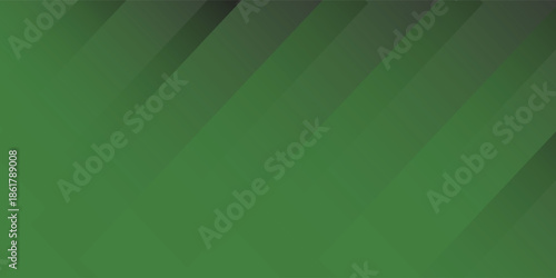 Abstract green geometric background with diagonal layers and soft gradient tones