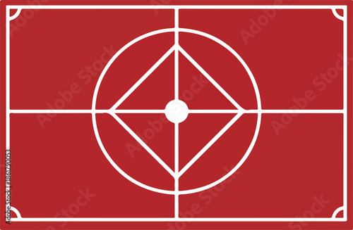 Wallpaper Mural Abstract Geometric Target Illustration Torontodigital.ca