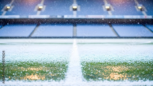 Empty Soccer Stadium Tunnel View Toward Field
