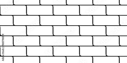 Pavement brick wall seamless mosaic stone concrete wall surface tiles. subway vector block rock white brick wall texture background.